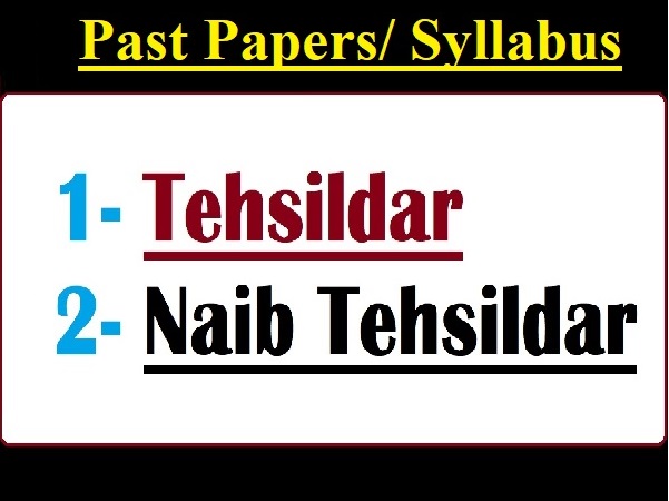 Tehsildar naib Tehsildar Papers
