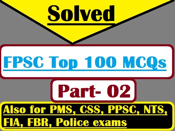FPSC Solved MCQS