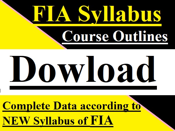 FIA Syllabus Course Outlines and Data