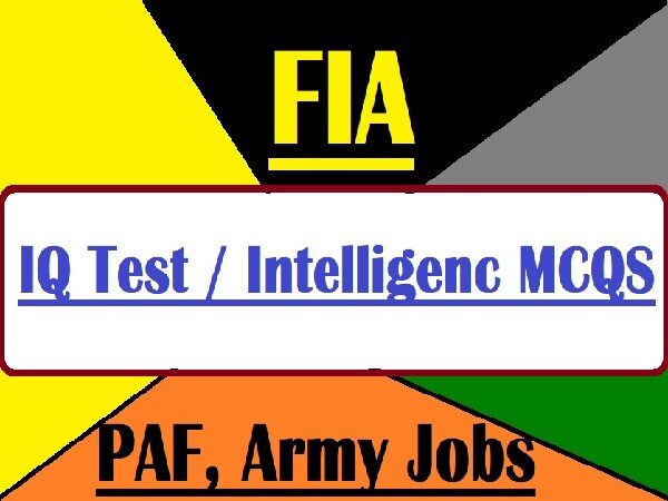 IQ Intelligence Test MCQs