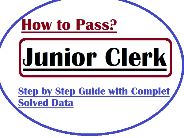 How to Pass Junior Clerk paper