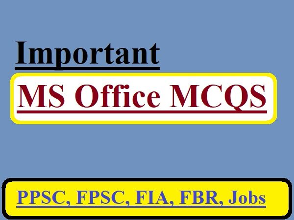 MS Office MCQS