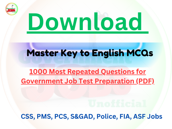 1000 Most Repeated Questions for Government Job Test Preparation (PDF)