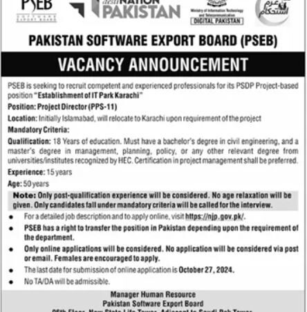 Pakistan Software Export Board PSEB 2024